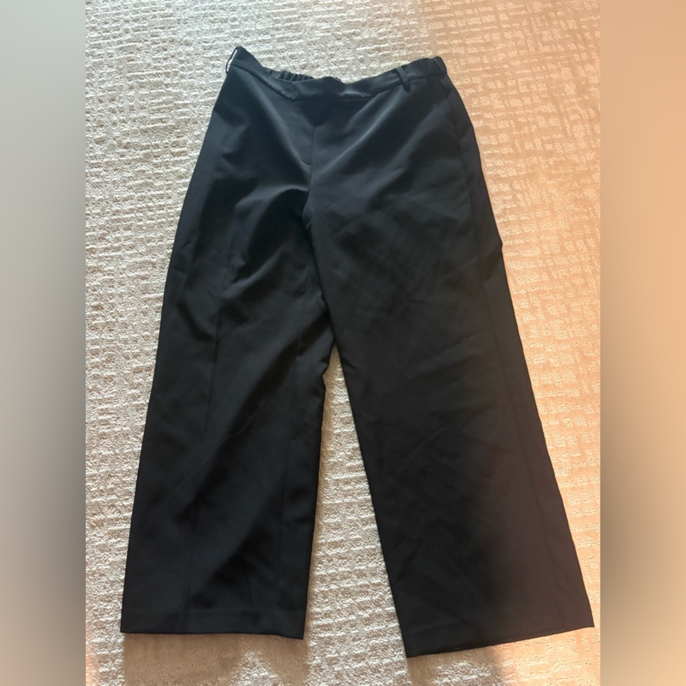 Alfani Black Wide-Leg Dress Pants
